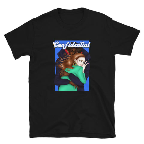 "CONFIDENTIAL" printed Unisex Short Sleeve cotton T-shirt