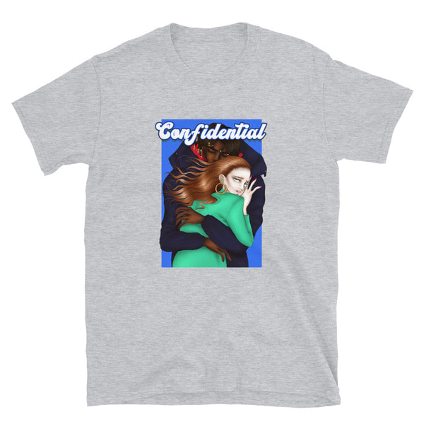 "CONFIDENTIAL" printed Unisex Short Sleeve cotton T-shirt