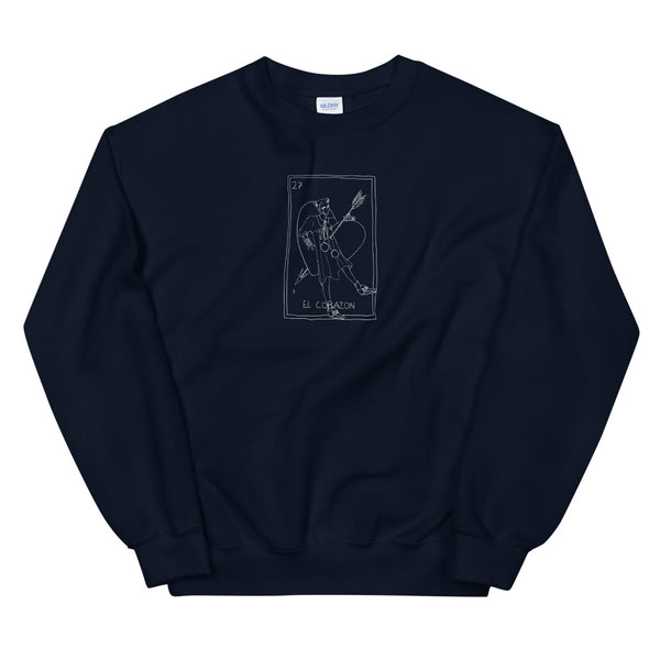 "EL CORAZON" Magical Lines printed cotton sweatshirt